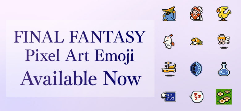 FINAL FANTASY Pixel Art EMOJI Available Now